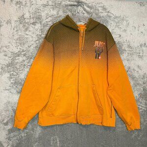 Nike Men Y2K Older Brother Just Do It Full Zip Fleece Hooded Orange Jacket XL